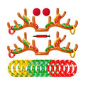 Max Fun Inflatable Reindeer Antler Ring Toss Christmas Games Indoor Outdoor Party Games Hat for Xmas Gifts Holiday Party Supplies Favors Games for Family