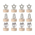 YBB 12 Pcs Christmas Place Card Holders, Picture Memo Note Photo Clips