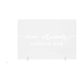 Andaz Press Ice Cream Sundae Bar Acrylic Sign, 7.5 x 11 Inch, Stand Included, Signage, Wedding, Bridal Shower, Bachelorette, Engagement, Birthday, Baby Shower, Graduation, Events, Backdrop