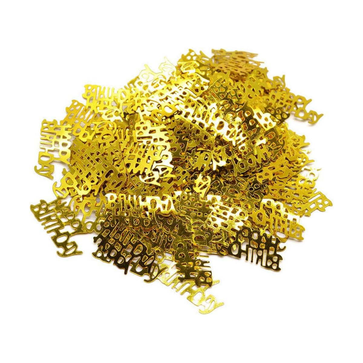 Happy Birthday Gold Confetti for Table - Party Decoration Supplies, Perfect for Sprinkling Scatter and Table Decorations