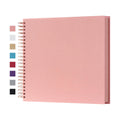 potricher 12 x 12 Inch Large DIY Scrapbook Photo Album 80 Pages, Pink