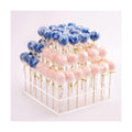 Goabroa Cake Pop Stand, 56 Holes Clear Acrylic Lollipop Holder, 3 Tier