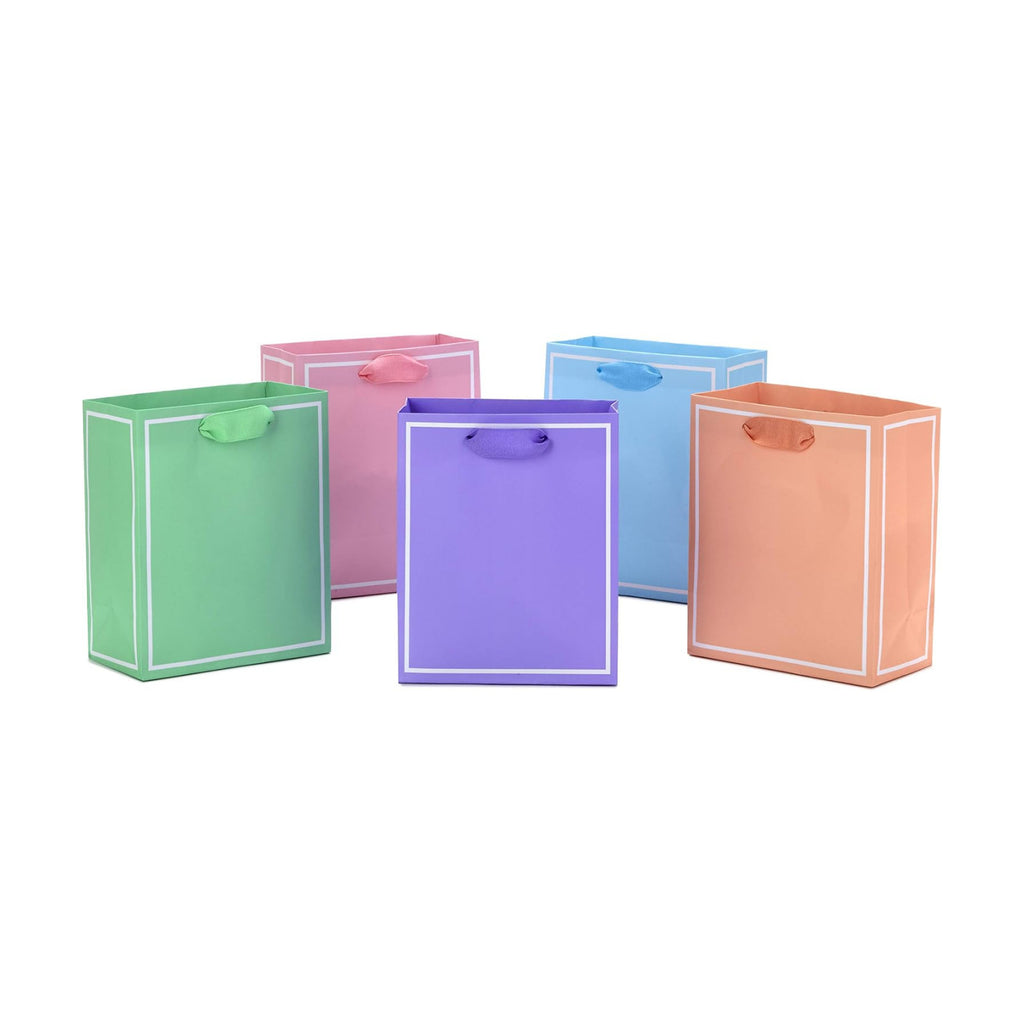 Hallmark 6" Small Gift Bags, 5-Pack (Pastels)