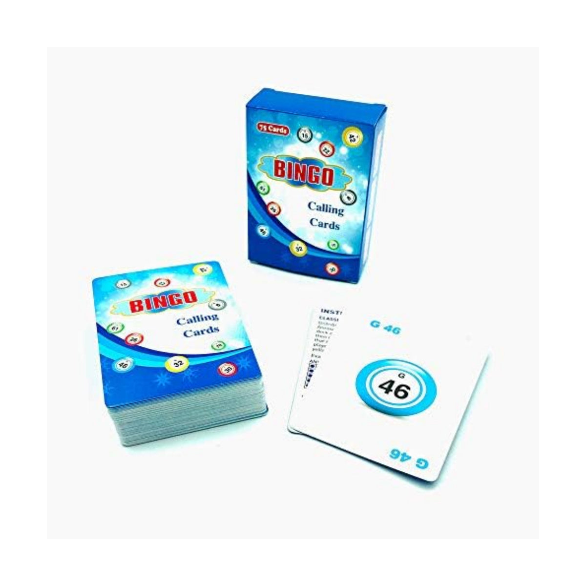 Yuanhe 2.5"X3.5" Bingo Calling Cards - Colorful and Durable Bingo Cards for Bingo Games, Complete Deck of 75 Numbers(B1-O75)
