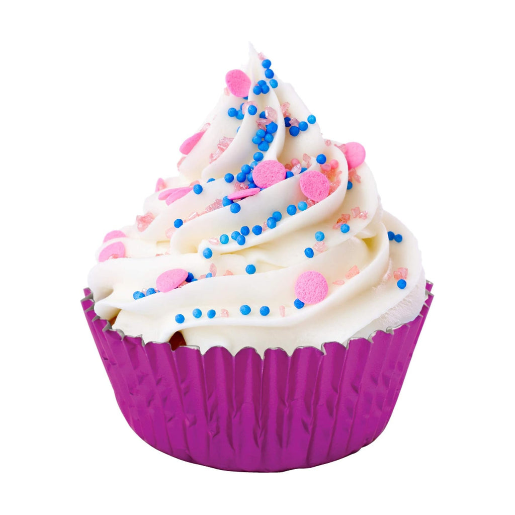 Fox Run Hot Pink Foil Muffin and Cupcake Liners, Set of 32 Standard Size Wrappers