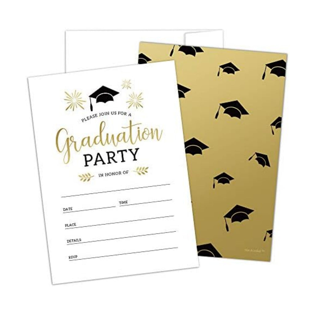 Hat Acrobat 2026 Graduation Party Invitations with Envelopes Graduation Party Announcement Cards for High School or College, 25 Pack (25)