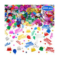 WILLBOND 4000 Pieces Happy Birthday Confetti Metallic Foil Glitter