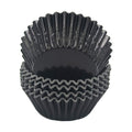 Standard Black Foil Cupcake Liners Muffin Baking Cups for Party and More, 100-Count