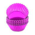Standard Hot Pink Foil Cupcake Liners Muffin Baking Cups for Party and More, 100-Count