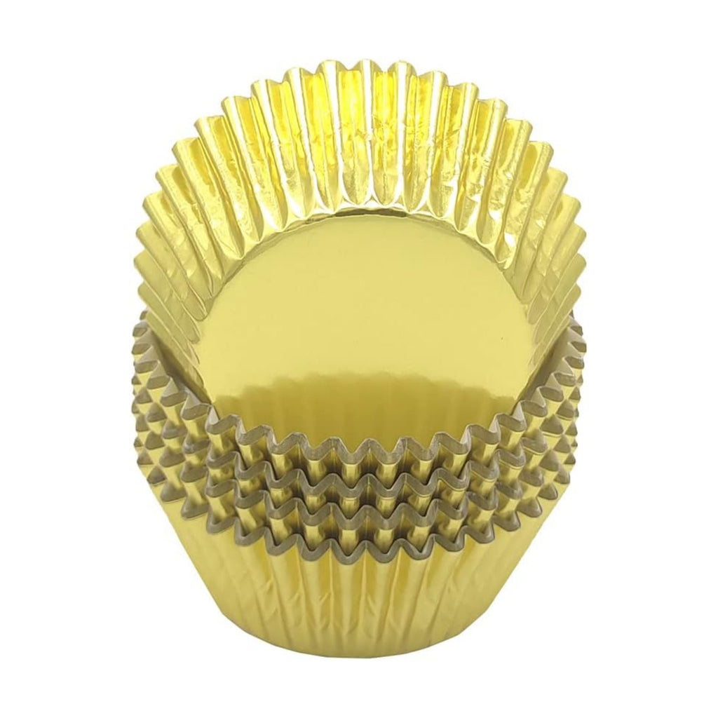 Standard Gold Foil Cupcake Liners Muffin Baking Cups for Party and More, 100-Count