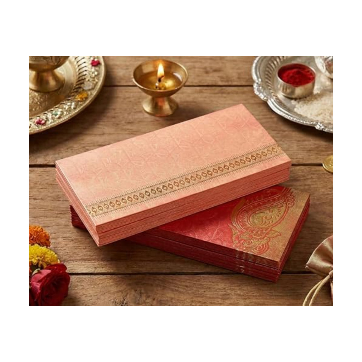 eSplanade Money Gift Envelopes for Cash, Shagun Lifafa - Multi Color Pack of 50 Fancy Envelopes- Perfect for Weddings, Invitations, Photos, Graduation, Baby Shower, Diwali, Eid