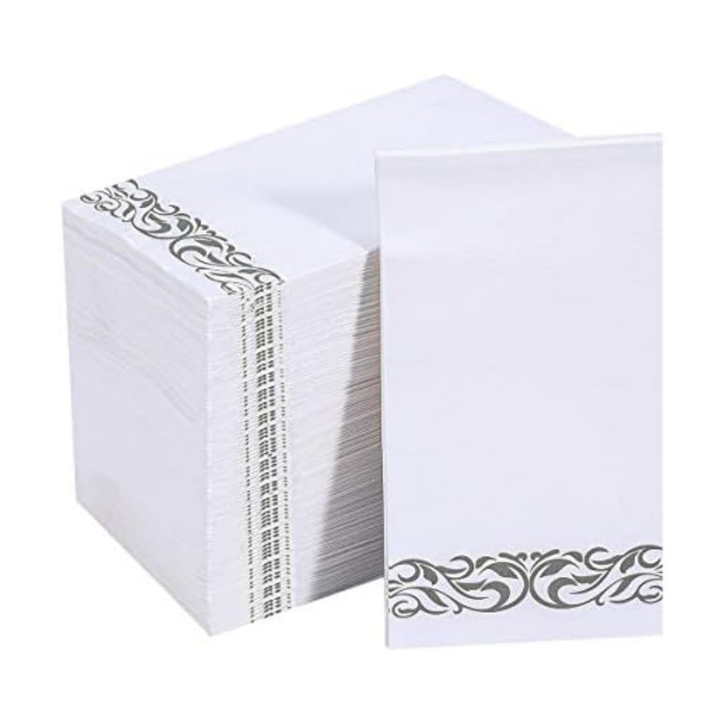 Vplus 200 Pack Paper Napkins, Soft Dinner Napkins, 3 Ply, Silver