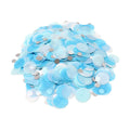 VCOSTORE Blue White Round Tissue Confetti for Baby Shower Wedding Decor