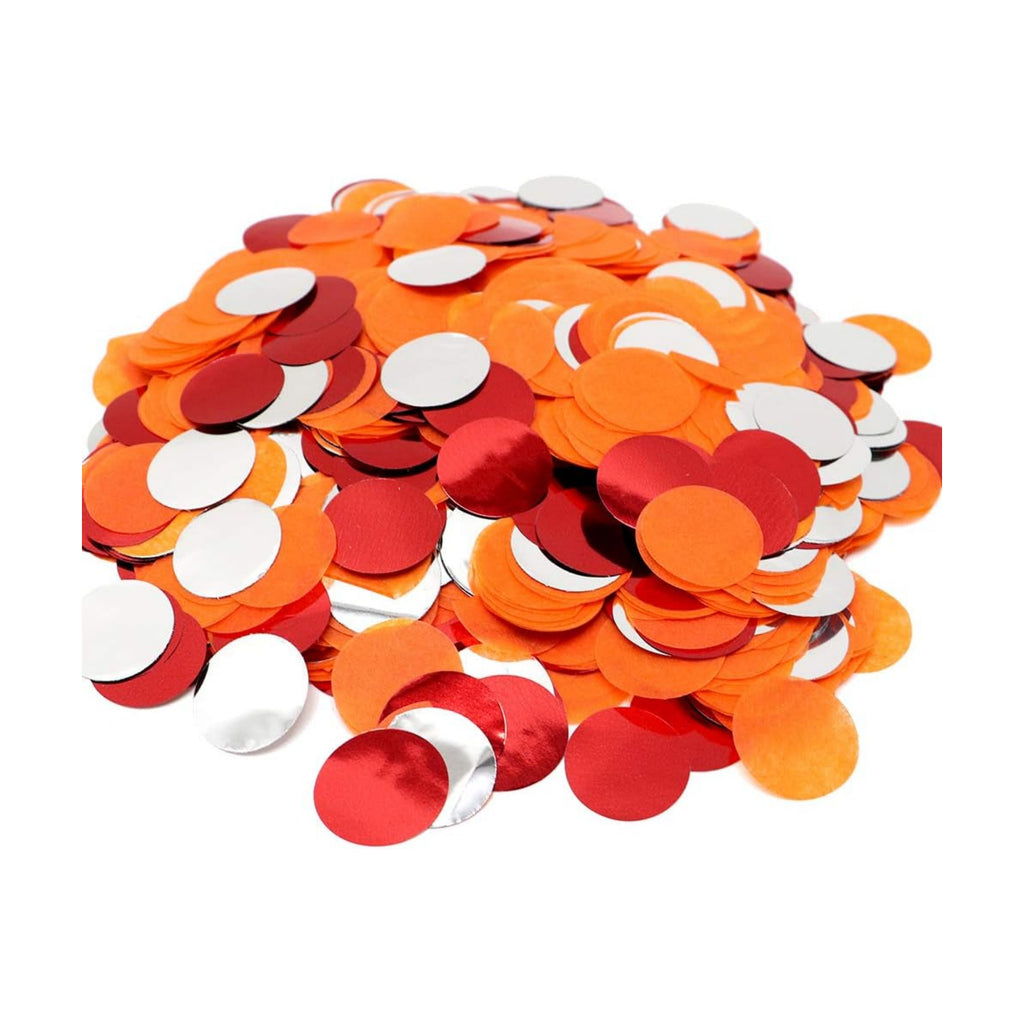 VCOSTORE Orange Red Round Tissue Confetti for Baby Shower Wedding Decor