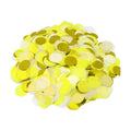 VCOSTORE Gold and Yellow Round Tissue Confetti for Baby Shower Wedding Decor