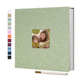 Vienrose Large Photo Album Self Adhesive for 4x6 8x10 Pictures Linen Scrapbook Album DIY 40 Blank Pages with A Metallic Pen