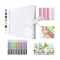 Vienrose Scrapbook Album 80 Pages 11x8 Inch Black