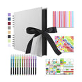 Vienrose Scrapbook Album 80 Pages 11x8 Inch Black