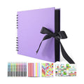 Vienrose Scrapbook Album 80 Pages 11x8 Inch Black