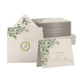 VNS Creations 100 Thick & Sturdy Blank Wedding Thank You Cards 4x6 Inches
