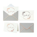 Winoo Design Heavy Duty Thank You Cards with Envelopes - 36 PK - Gold Thank You Notes 4x6 Inches Baby Shower Cards Wedding Small Business Graduation Funeral Bridal Shower (Rose Gold)