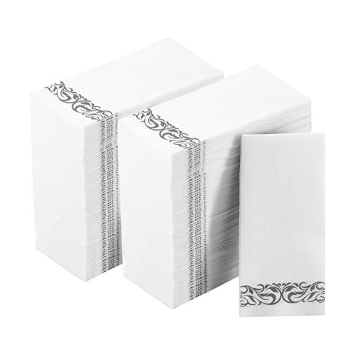Vplus 400 Pack Paper Napkins, Soft Dinner Napkins, 3 Ply, Silver
