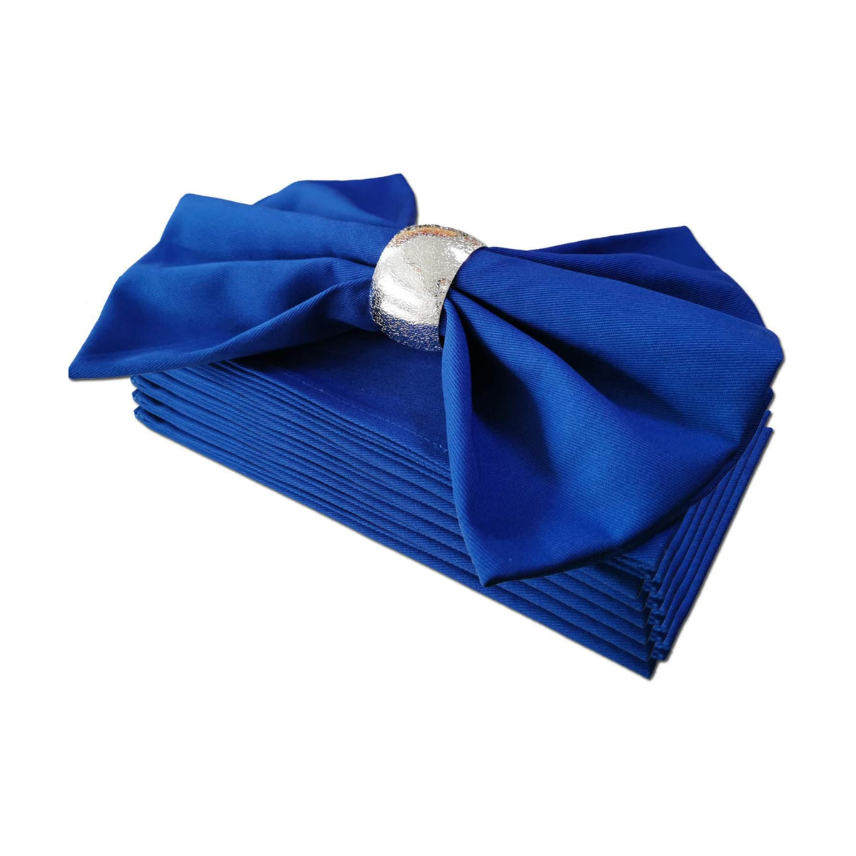 Cloth Napkins Set of 6, 100% Cotton Reusable for Everyday Use, Perfect for Christmas/Thanksgiving Dining Table (Blue)