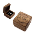 MUUJEE We Do Double Ring Box - Engraved Wooden Ring Case Box for Wedding Ceremony Engagement Proposal, Ring Bearer Gift Ideas (We Do)
