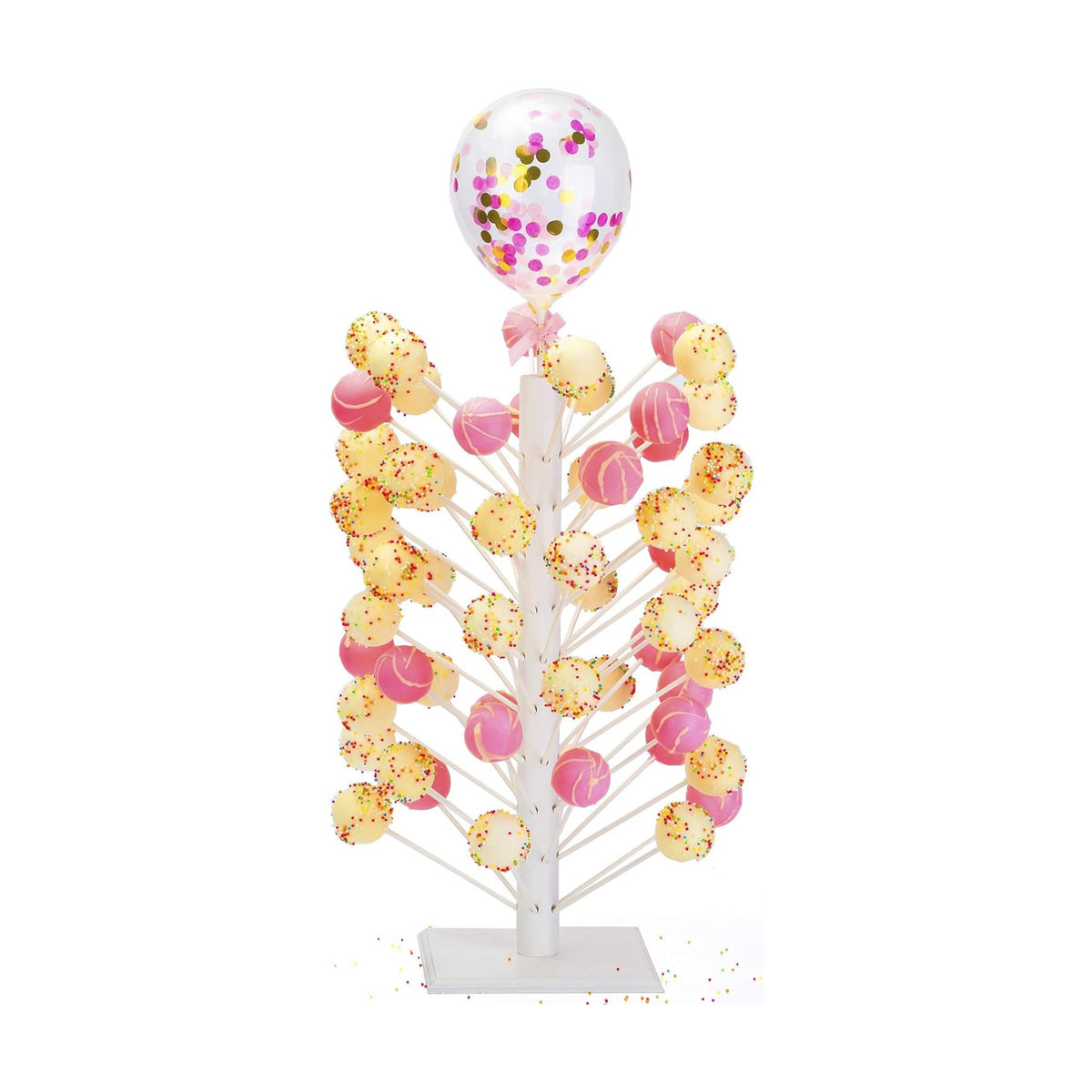 Nangor Wood Cake Pop Stand - 60 Hole Wooden Lollipop Holder Candy Table Display, Decorative Dessert Stand for Wedding Birthday Baby Shower Parties - Sturdy and Easy to Assemble