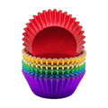 Rainbow 6 Bright Colors Standard Cupcake Liners Muffin Foil Paper Baking Cups, 120-Count