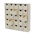 Creative Hobbies 25 Drawer Wooden Advent Calendar, DIY Unfinished Storage Box, Ready to Decorate, Pre Assembled, Storage Organizer