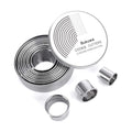 Bukuwa 12 Pcs Round Cookie Biscuit Cutter Set, Graduated Circle Cutters