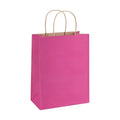 BagDream Medium Gift Bags with Handles 8x4.25x10.5 Inch Pink 100 Pack Bulk