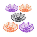 JOYIN 5 Pcs Halloween Candy Bowl Spider Web Trick or Treat Dish Decorations Indoor, Plastic Bowl Party Favors Supplies for Table Desk Haunted House Basket Decor