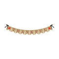 ERKOON Thankful Burlap Banner, Thankful Burlap Wall Banner, Thanksgiving Decor for Harvest Time Thanksgiving Party Decorations