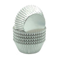 Elegant Silver Foil Cupcake Liners Standard Baking Cups for Wedding, Party and More, 120-Count
