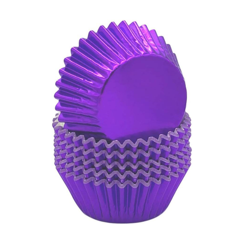 Lavender Purple Foil Cupcake Liners Standard Paper Baking Cups for Party and More, 120-Count