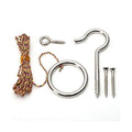 Hook and Ring Swing DIY Kit Heavy-Duty Hardware and String Ring Toss Game Indoor – Outdoor（Set-up Instruction Included）