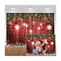 CHAIYA 7x5ft Christmas Backdrop Red Ball Xmas Merry Party Decorations for Family Holiday New Year Backdrop for Christmas Party Decoration Banner Photo Shoot