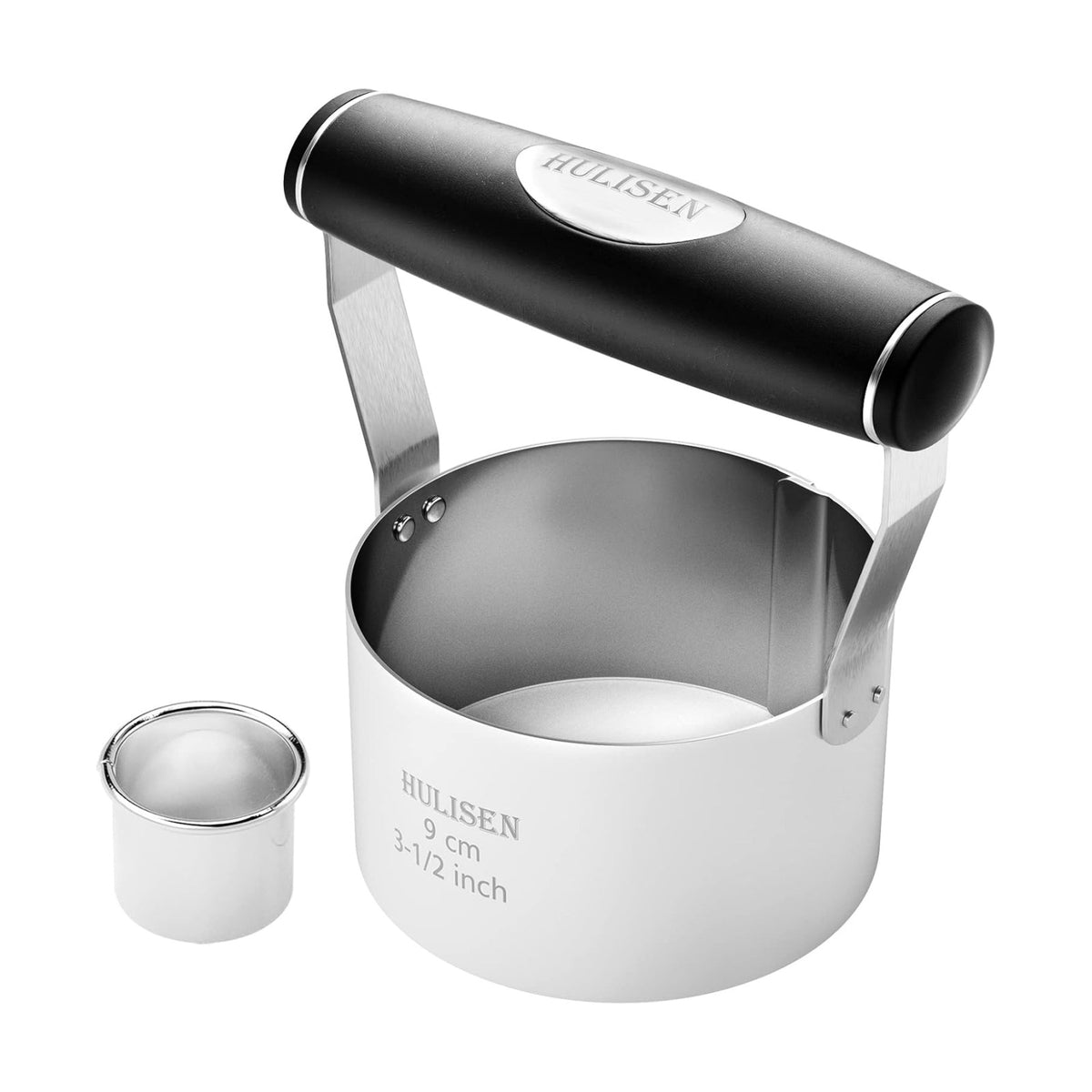 HULISEN 3.5 inch Biscuit Cutter, Stainless Steel Cookie Cutter with Handle