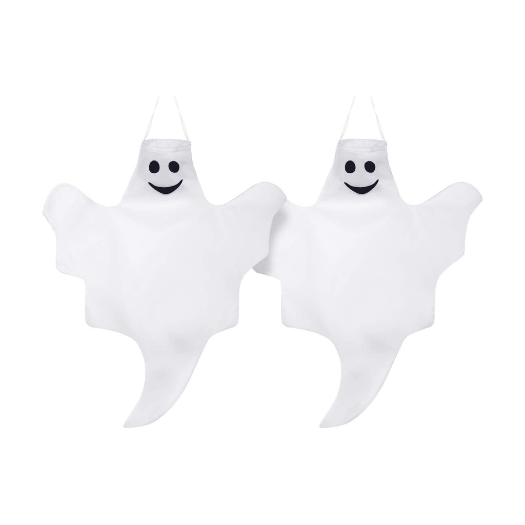 Skylety 2 Pcs 32 Inch Halloween Ghost Decoration Outdoor Hanging Windsock
