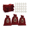 LIHAO 24 Days Advent Calendar 2026 Christmas Drawstring Gift Bag Pouches