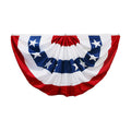 HOOSUN 4th Of July Decorations,American Flag Bunting for Outside,3x6 Ft Fourth of July Bunting Patriotic Memorial Day Decor,Red White and Blue USA Flag Pleated Fan Flag,American Flag Banners for Porch