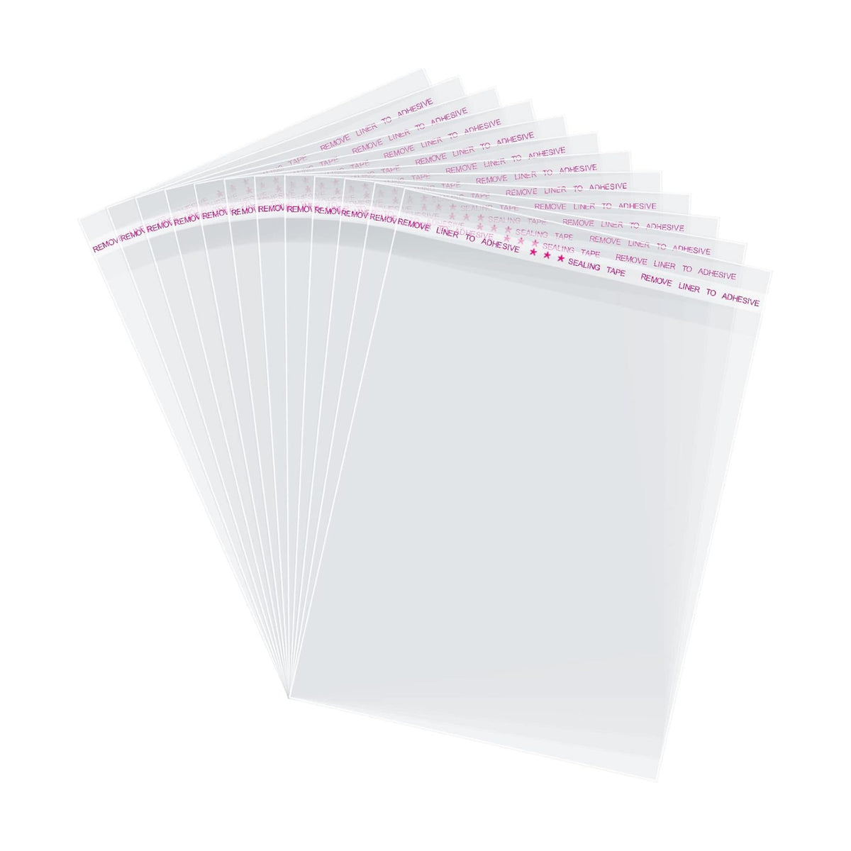 Morepack 5x7 In Cookie Bags Clear Self Sealing Cellophane Treat Bags 200Pcs