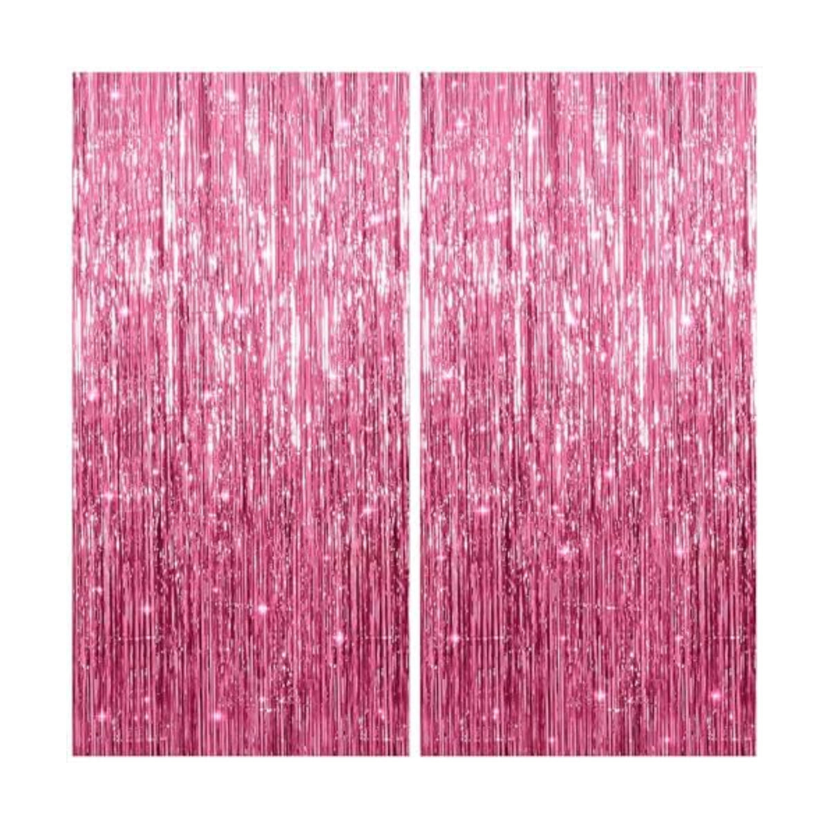 KatchOn, Pink Streamers for Pink Party Decorations - 3.2x8 Feet 2Pcs