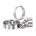 HULISEN Biscuit Cutter Set 11-Pc, Stainless Steel Round Cookie Cutters