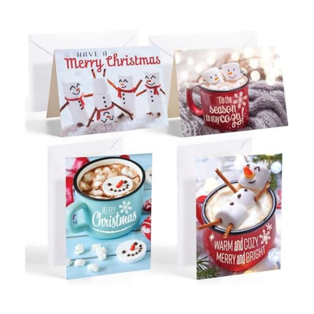 JOYIN 72 PCS Christmas Holiday Greeting Cards with Envelopes for Winter Xmas Season Merry Christmas Cards, Winter Animal Collection, Wintertime Gifts
