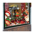 XIMISHOP 82PCS Christmas Snowflake Window Clings Stickers for Glass, Xmas Decals Christmas Decorations Indoor Holiday Snowflake Santa Claus Reindeer Decals for Party