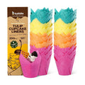 Katbite Tulip Cupcake Liners Holders 200PCS, Muffin Baking Cups