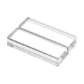 3" Clear Acrylic Sign Holder Stand - 10 Pack for Wedding Table Number Signs, Card Holder, Clear Base for 5x7 Inch Sheet Table Signs